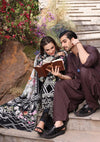 NOIREE NOIREE black dress with multicolor floral prints from ELAF's "PRINT CHIKANKARI" 2024 Collection.